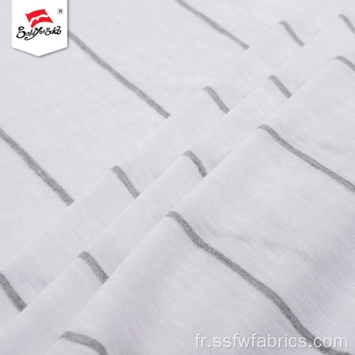 Tissu extensible durable en rayonne blanche au toucher doux